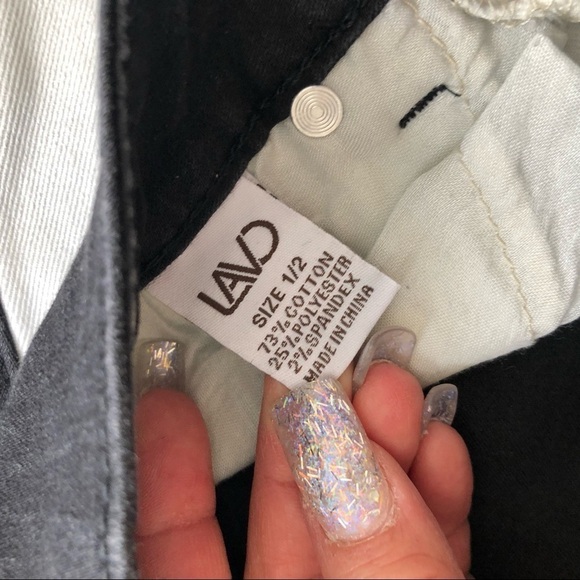 Lavo low rise faded black and white color block skinny jeans - Picture 6 of 6